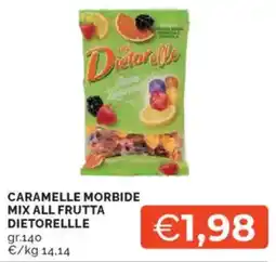 Mercatò Caramelle morbide mix all frutta DIETORELLLE offerta