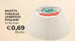 Mercatò Ricotta fuscelle caseificio pugliese offerta