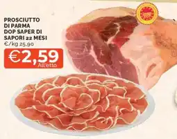 Mercatò Prosciutto di parma dop saper di sapori 22 mesi offerta