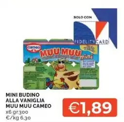 Mercatò Mini budino alla vaniglia muu muu CAMEO offerta