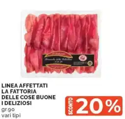 Mercatò Linea affettati la fattoria delle cose buone i deliziosi offerta