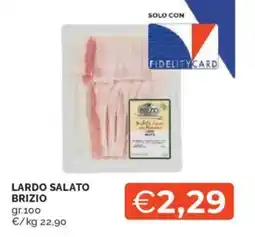 Mercatò Lardo salato BRIZIO offerta