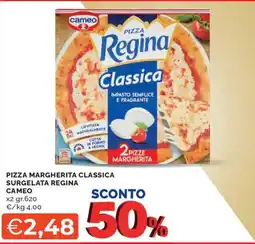 Mercatò Pizza margherita classica surgelata regina CAMEO offerta