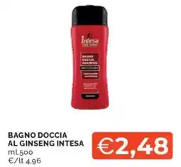 Mercatò Bagno doccia al ginseng INTESA offerta
