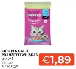 Mercatò Cibo per gatti pranzetti WHISKAS offerta