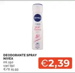 Mercatò Deodorante spray NIVEA offerta