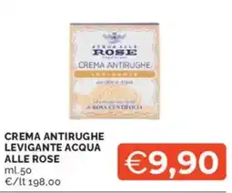 Mercatò Crema antirughe levigante acqua ALLE ROSE offerta