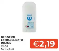 Mercatò Deo stick extradelicato INFASIL offerta