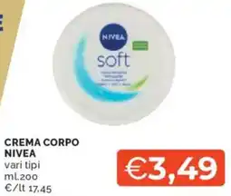 Mercatò Crema corpo NIVEA offerta
