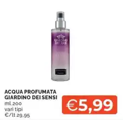 Mercatò Acqua profumata GIARDINO DEI SENSI offerta