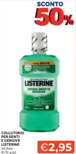 Mercatò Collutorio per denti e gengive LISTERINE offerta
