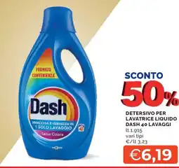 Mercatò Detersivo per lavatrice liquido DASH offerta