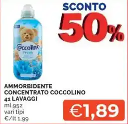 Mercatò Ammorbidente concentrato COCCOLINO offerta