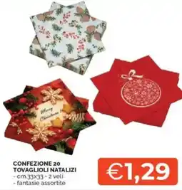 Mercatò Confezione 20 tovaglioli natalizi offerta