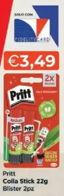 Mercatò Pritt Colla Stick Blister 2pz offerta