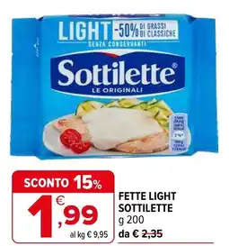 Iperal Fette light SOTTILETTE offerta