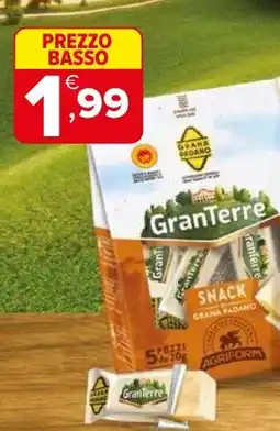 Iperal Snack grana padano GranTerre offerta