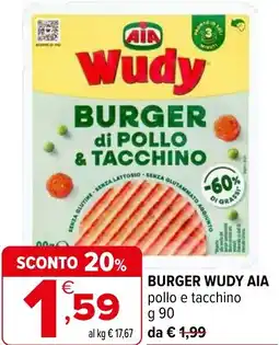 Iperal Burger wudy AIA offerta