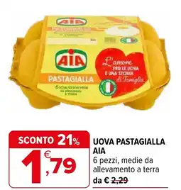 Iperal Uova pastagialla ΑΙΑ offerta