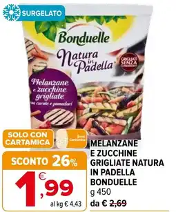 Iperal Melanzane e zucchine grigliate natura in padella BONDUELLE offerta