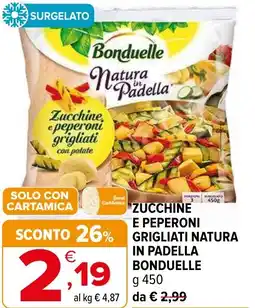 Iperal Zucchine e peperoni grigliati natura in padella BONDUELLE offerta