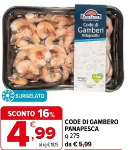 Iperal Code di gambero PANAPESCA offerta