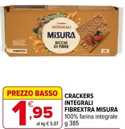 Iperal Crackers integrali fibrextra MISURA offerta