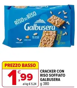 Iperal Cracker con riso soffiato GALBUSERA offerta