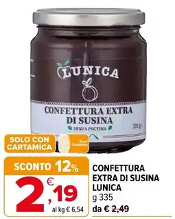 Iperal Confettura extra di susina LUNICA offerta