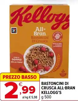 Iperal Bastoncini di crusca all-bran KELLOGG'S offerta