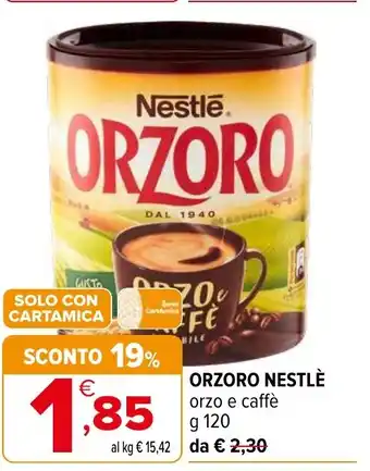Iperal Orzoro NESTLÈ offerta