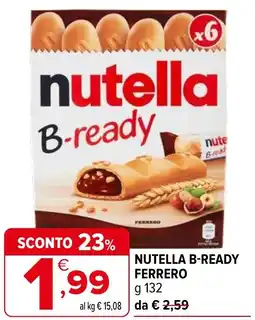 Iperal Nutella b-ready FERRERO offerta