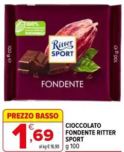 Iperal Cioccolato fondente RITTER SPORT offerta