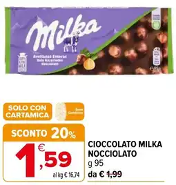 Iperal Cioccolato milka nocciolato offerta