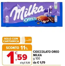 Iperal Cioccolato oreo MILKA offerta