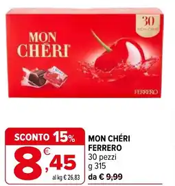 Iperal Mon chéri FERRERO offerta