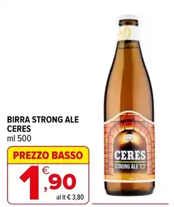 Iperal Birra strong ale CERES offerta
