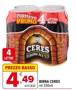 Iperal Birra CERES offerta