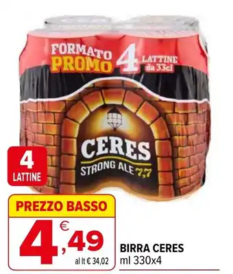 Iperal Birra CERES offerta