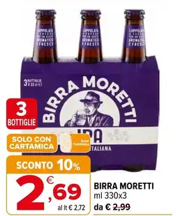 Iperal Birra MORETTI offerta