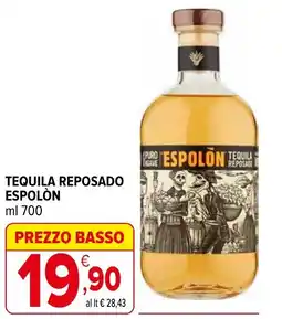 Iperal Tequila reposado ESPOLÒN offerta