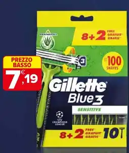 Iperal Gillette Blue3 offerta