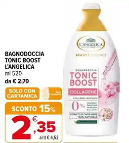 Iperal Bagnodoccia tonic boost L'ANGELICA offerta