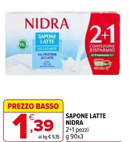 Iperal Sapone latte NIDRA offerta