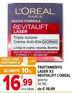Iperal Trattamento laser x3 revitalift L'ORÉAL offerta