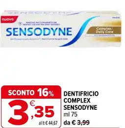 Iperal Dentifricio complex SENSODYNE offerta