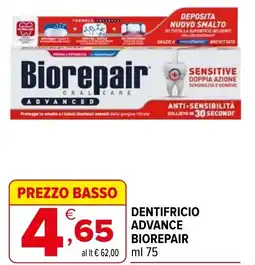 Iperal Dentifricio advance BIOREPAIR offerta