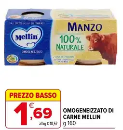Iperal Omogeneizzato di carne MELLIN offerta