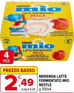 Iperal Merenda latte fermentato mio NESTLÈ offerta