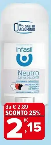 Iperal Infasil neutro extra delicato offerta